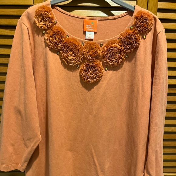 hearts of palm Tops 7 Womens Hearts Of Palm 1x Detailed Top Poshmark